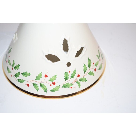 Lenox Holiday Votive Holly Berry Candle Shade Tea Light 6" tall replacement - Picture 8 of 13
